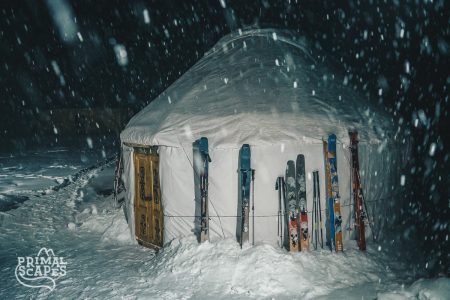 KyrgyzstanYurtsSkisSnowfall