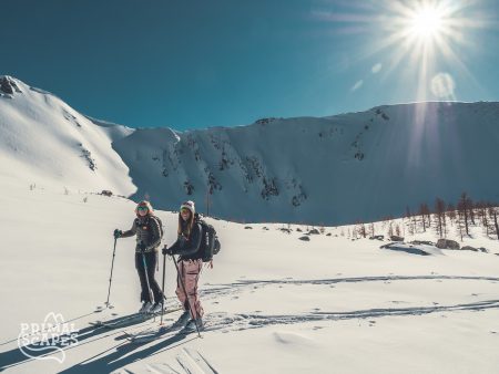 Touring in Ridder above tree line in late March